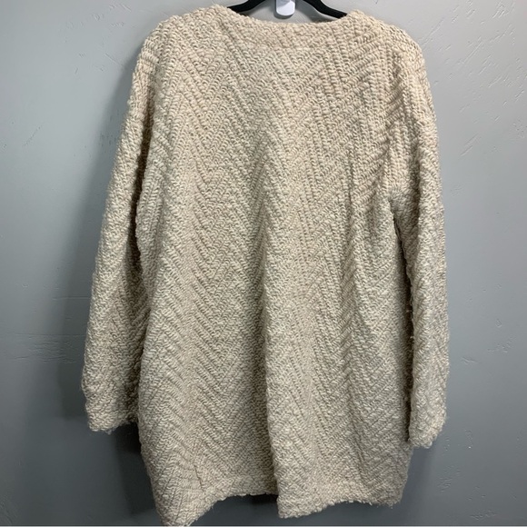 Eileen Fisher Chevron Sweater Jacket - Picture 5 of 7